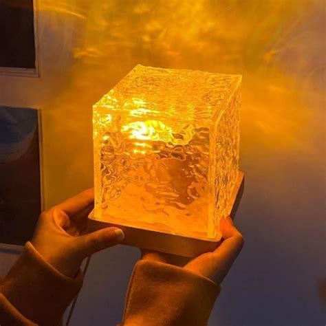 Rotating Water Ripple Night Light Aura Lamp – MyPhotoPrint.in