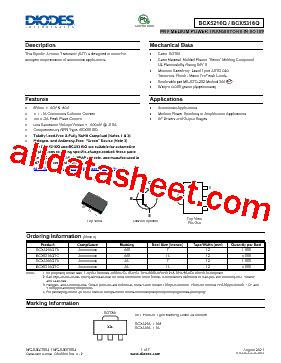 BCX5216Q Datasheet(PDF) - Diodes Incorporated