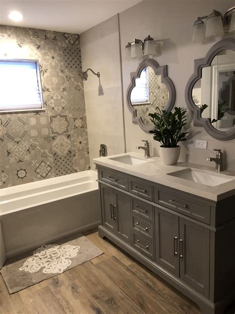 Beige And Gray Bathroom - BATHMRO
