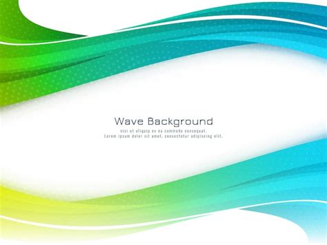 Elegant modern colorful wave dynamic design background | Premium Vector
