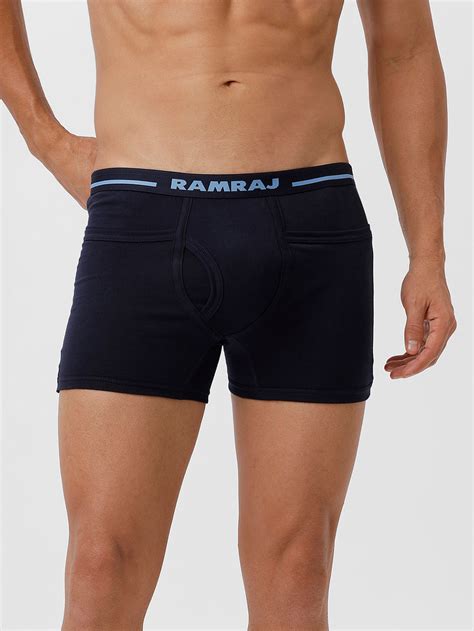 Ramraj Men Pocket Trunks Target Navy Pack of 2