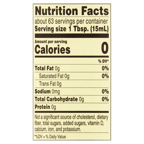 White Vinegar Nutritional Value at Amy Palmer blog