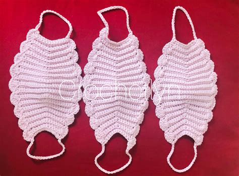 Buy Crochet Face Mask With Shell Stitch Pdf Pattern Crochetlyn Online ...
