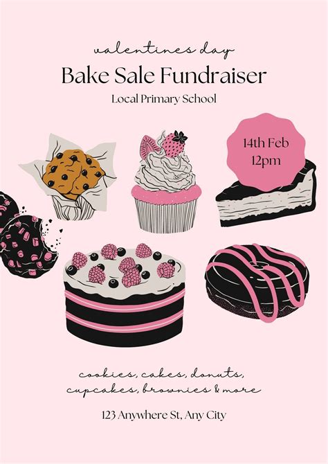 Bake Sale Fundraiser Flyer Samples Kerst Bak Verkoop Fundraiser Flyer
