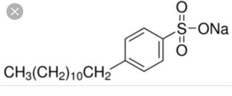 structure of sodium n-dodecyl benzene sulphonate - Brainly.in