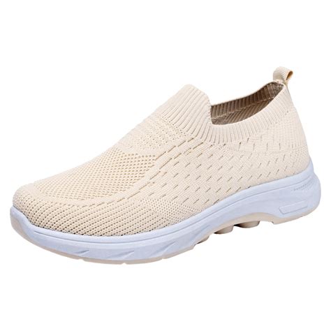 CAICJ98 Women'S Slip on Sneakers Women's Casual Mesh Breathable Slip on ...