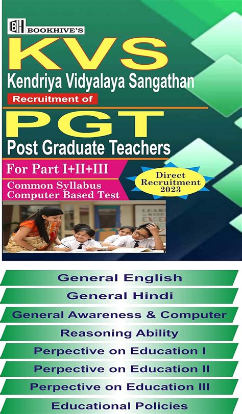 KVS PGT Post Graduate Teachers 2023 (Set of 8 Books) Direct Recruitment ...