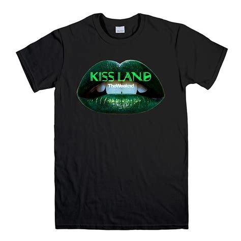 THE WEEKND KISS LAND Men's T-Shirt | Mens tshirts, Shirts, Custom shirts