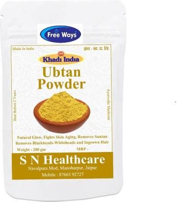 free ways Khadi India 100% Natural Ubtan Powder For Face Pack 200 Grm ...