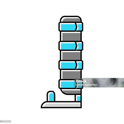 Bone Splint Fracture Injury Color Icon Vector Illustration Stock ...
