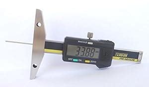 MeterTo 1162-30 Thin Rod Digital Depth Gauge, Metal Casing, Measuring ...