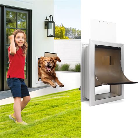 Amazon.com : iPetba Heavy Duty Large Dog Door for Wall Aluminum Profile ...