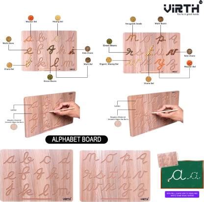 Virth Alphabet Cursive Tracing Board | Teach Your Child Cursive ...