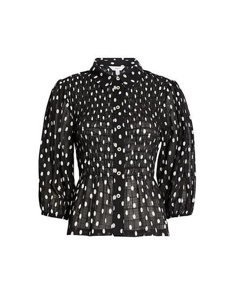 Buy Printed Shirred Shirt at Marks & Spencer