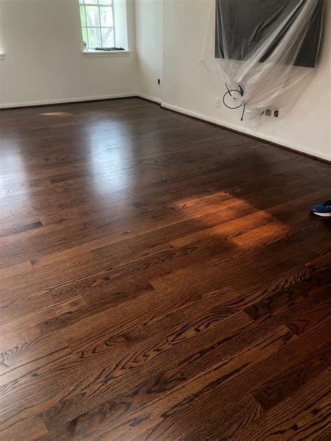[like it but too dark for dark trim] Red oak stained Duraseal Antique ...