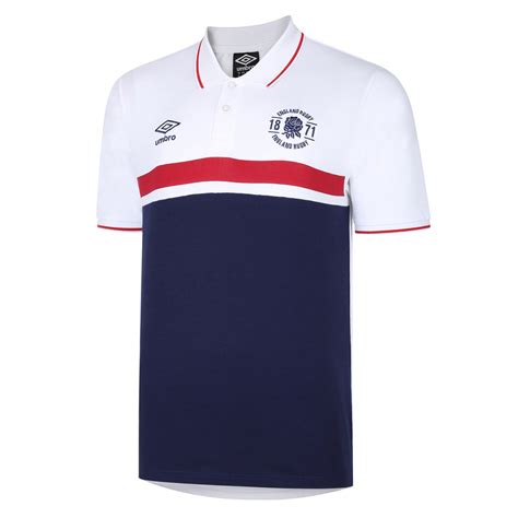 Buy Umbro Mens England Rugby Colour Block Polo Shirt Online at Lowest ...