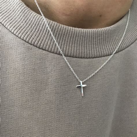 Silver Cross Chains For Guys at Paulette Flores blog