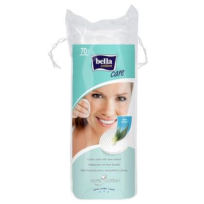 Bella Aloe Extract Round Cotton Pads 70 pcs