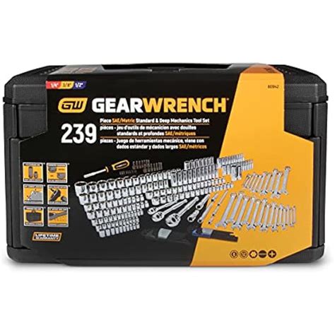 GEARWRENCH 239 Pc. BMC Mechanics Tool Set 1/4, 3/8, India | Ubuy