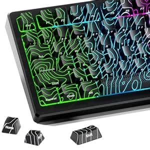 XVX Key Cap Contour 2.0 Transparent Key Cap Engraved IMD Custom Terrain ...