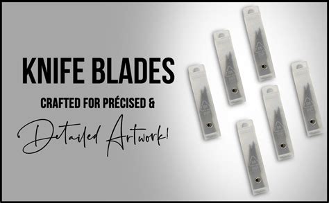 Qatalitic Knife Replacement Interchangeable Blades - Pack of 25 ...