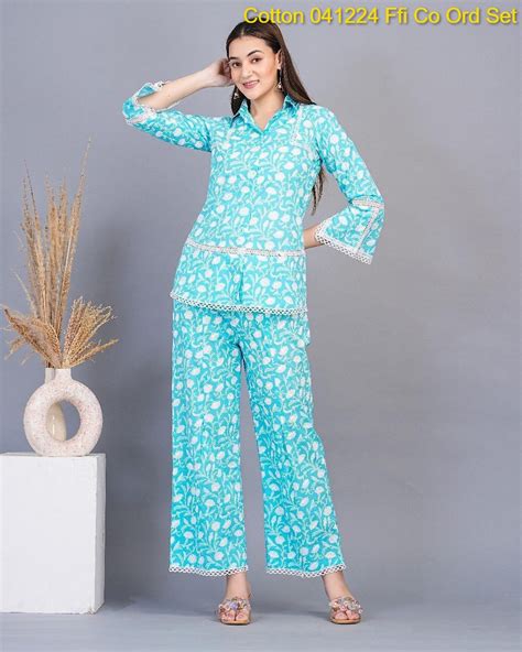 Cotton 041224 Ffi Co Ord Set Manufacturer Gujarat – Kavya Style Plus