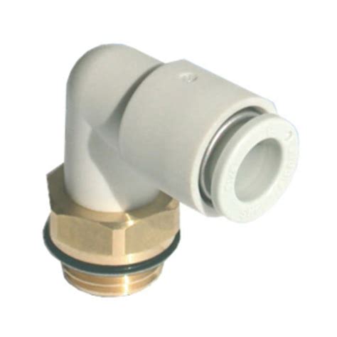 KQ2L10-G03A SMC | SMC KQ2 Series Elbow Threaded Adaptor, G 3/8 Male to ...