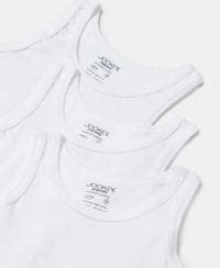 Buy Super Combed Cotton Round Neck Sleeveless Vest - White (Pack of 3 ...