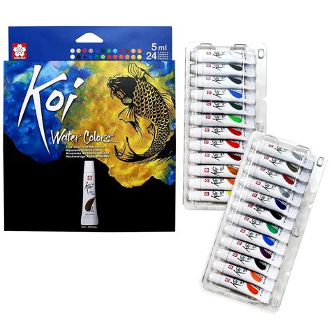 Sakura Koi Water Tube Watercolors, 24 Colors – Stationery Plug