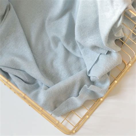 Tissu jersey | lin | bleu clair - A&A Patrons