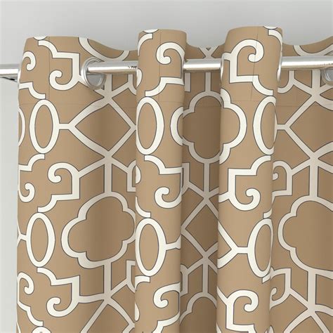 Buy Healthy Living Beige Printed Opaque Door Curtain- 110 x 225 cm from ...