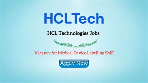 HCL Technologies Jobs | Vacancy for Medical Device Labelling SME ...