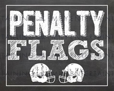 Penalty Flag Printable Sign