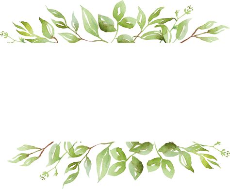 40 Png Watercolour Greenery Clipart Botanical Png Clip Art Greenery ...