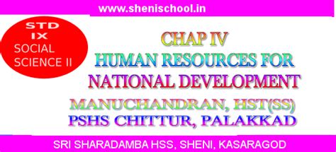 SHENIBLOG: STANDARD IX SOCIAL SCIENCE II - CHAP 04: HUMAN RESOURCES FOR ...