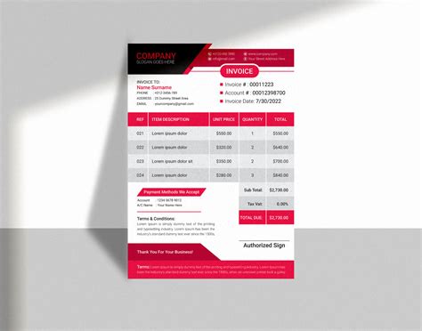 Invoice Example 的图像结果