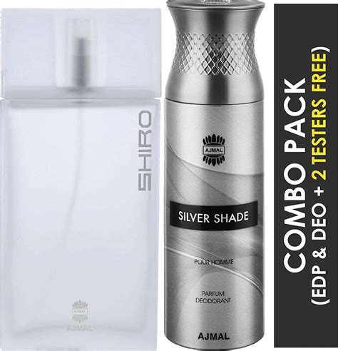 Buy AJMAL SHIRO EAU DE PARFUM 90ML PERFUME FOR MEN AND SILVER SHADE ...