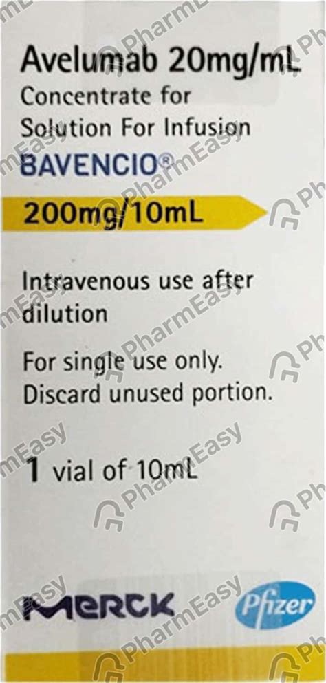 Order Bavencio 200mg Vial Of 10ml Solution For Infusion Online at ...