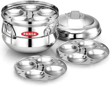 Pigeon Classic Stainless Steel Idli Cooker with Whistle Indicator ...