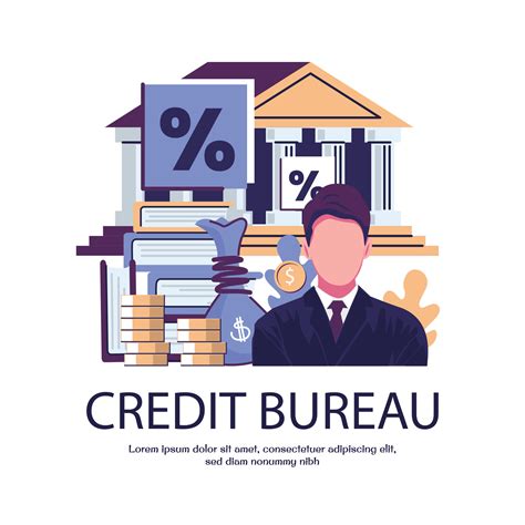 credit bureau flat style illustration design 46028885 Vector Art at ...