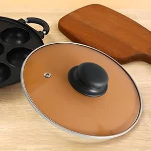 UMAI Pot Lids (22 cm) | Glass Lid For Utensils With Steel Rim ...