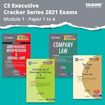 Buy Taxmann's Combo for CS Executive Cracker Series 2021 Exams | Module ...
