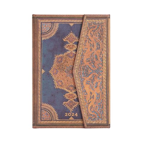 Paperblanks | French 2024 DP Safavid Indigo | Safavid Binding Art | 12 ...