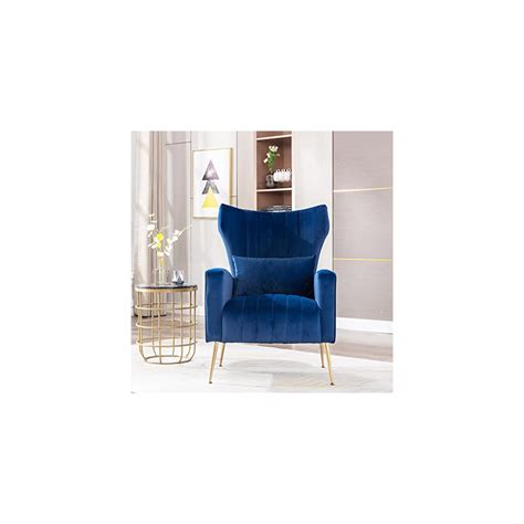 Buy DM Furniture Living Room Chairs Modern Accent Chair Set of 2 Velvet ...