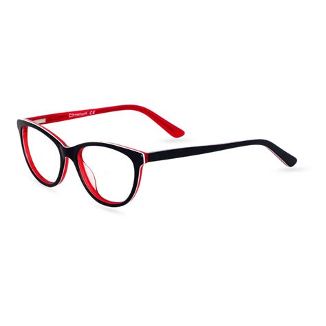 Los comun Black Red Cateye MS5017