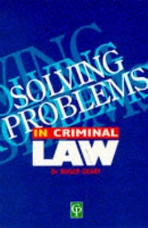Buy Solving Problems In Criminal Law Book Online at Low Prices in India ...