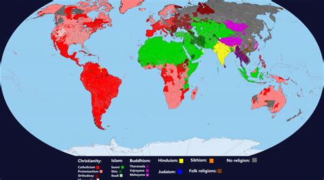 Religion Map 的图像结果