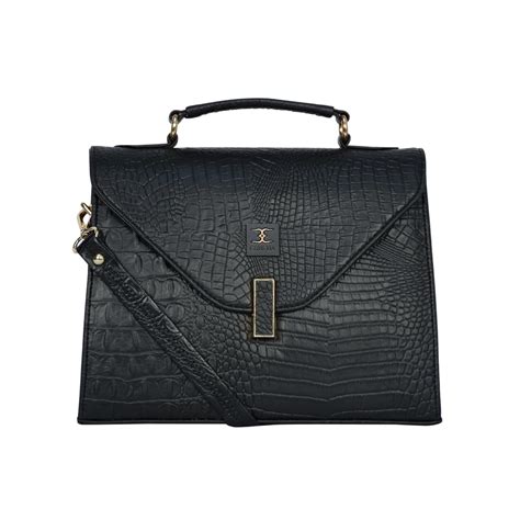 Buy ESBEDA Black Color Croco Embossed Slingbag For Women at Amazon.in