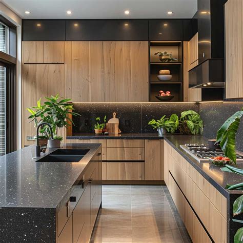 10+ Bold Black Kitchen Countertops Ideas for a Dramatic Statement • 333 ...