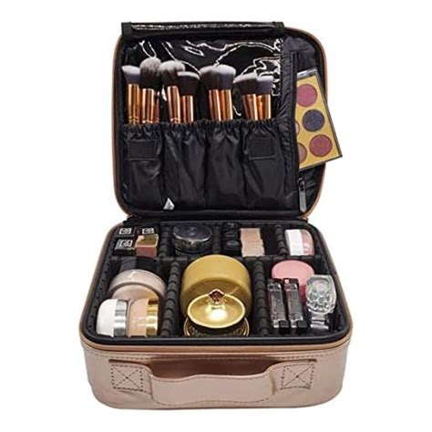 Buy House of Quirk Makeup Cosmetic Storage Case with Adjustable ...